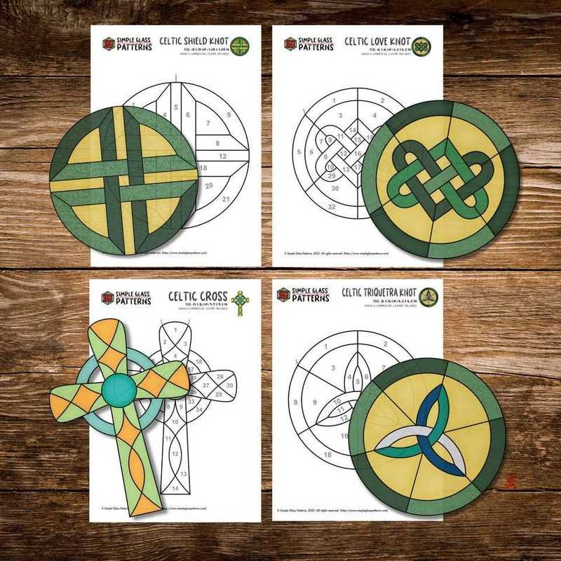 Celtic Bundle stained glass pattern preview